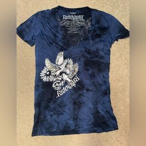 Red Chapter Women's Navy Graphic Jersey Top